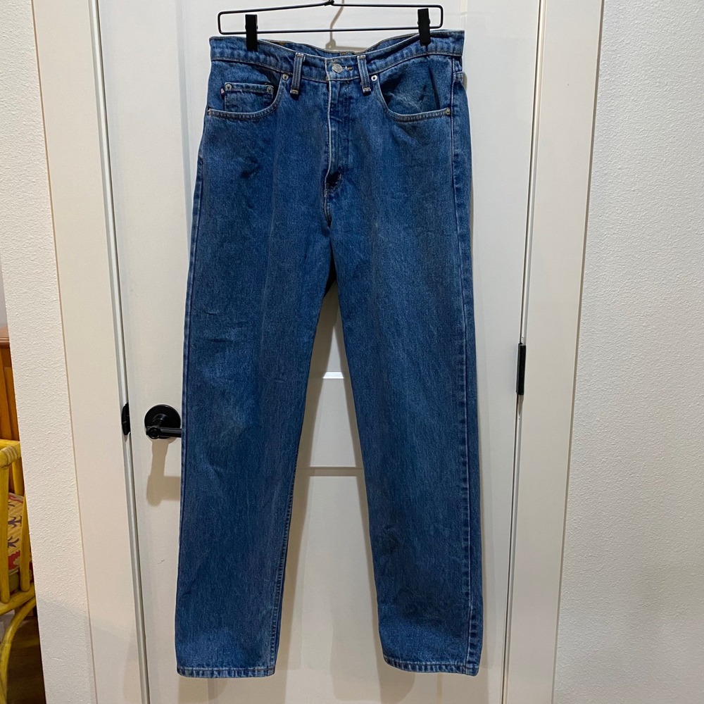 Polo Jeans Co Ralph Lauren Mens Relaxed Fit Blue Denim Jeans 33x32 Medium Wash